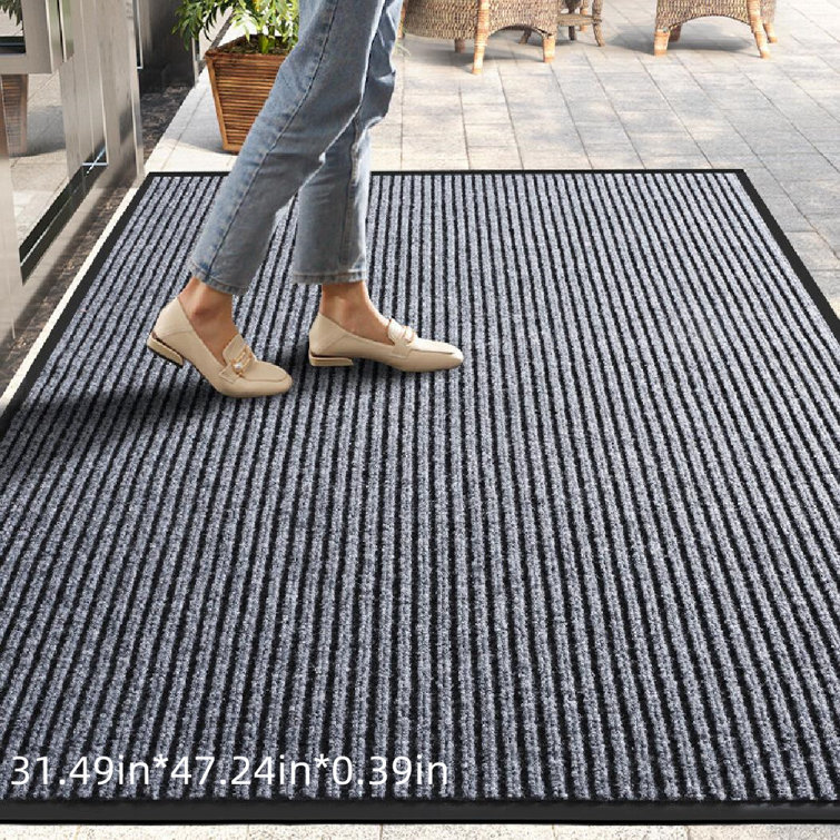 Latitude Run® Premium Indoor Outdoor Mat Rubber Backing Non Slip