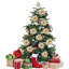 14cm Fabric Holiday Shaped Ornament
