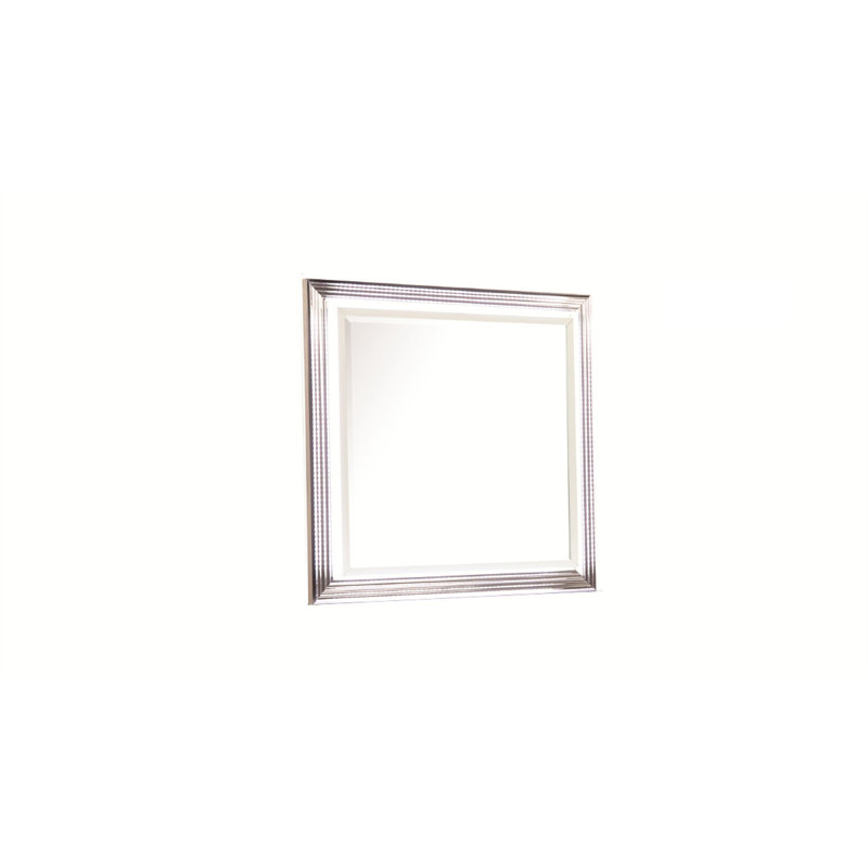 Miroir Desire - Cadre éclairé à DEL avec bordure métallique et surface de vision généreuse pour une décoration de chambre sophistiquée et fonctionnelle (miroir inclus seulement)