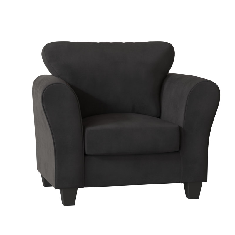 Fredericktown Upholstered Armchair, Bulldozer Black