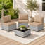 Ensemble de patio en rotin 4 pièces avec coussins-1228340771-1228340779