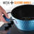 NutriChef 3.6 Quarts Non-Stick Aluminum Round Dutch Oven