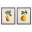 Simple Pears - ensemble de 2 reproductions encadrées sur papier