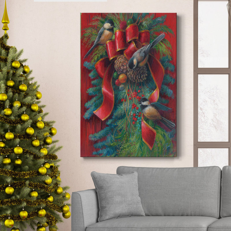 " Holiday Trio ", 27" H x 18" W x 1" D