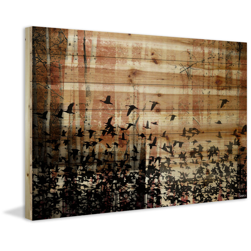«Aspen Wood» par Parvez Taj, reproduction de photo sur bois, 24 po x 36 po