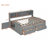 Full Size Wood Daybed With 2 Bedside Cabinets, Upper Shelves And 4 Drawers-748572772