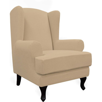 Box Cushion Wingback Slipcover