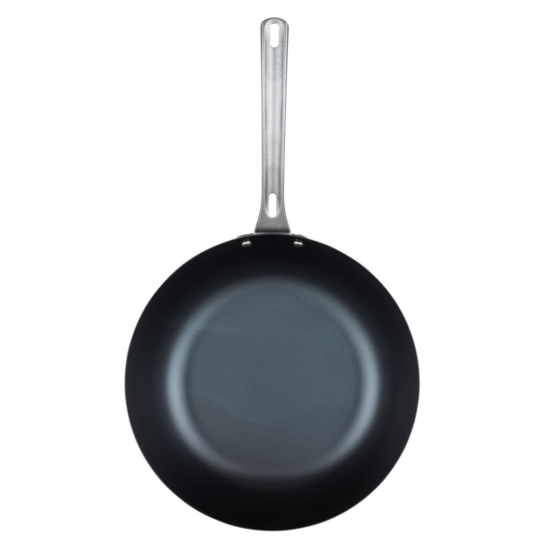 Viking Blue Carbon Steel 12-inch Wok/chef's Pan Viking