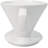 White Porcelain Artisan Coffee Maker Pour Over Dripper Filter Cup Top Part