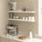 Miami 48" W x 8" D Floating Shelves Set with Invisible Wall Mount Brackets-593271108