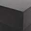 Table d'appoint en béton léger, conception moderne, sans assemblage, oxyde de magnésium noir, forme de piédestal - l 14,01 po X 18,64 po de hauteur requis, assemblage haut, contemporain