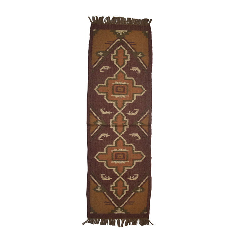 Barbe Southwestern Hand Woven 60cm X 245cm Indoor / Outdoor Area Rug