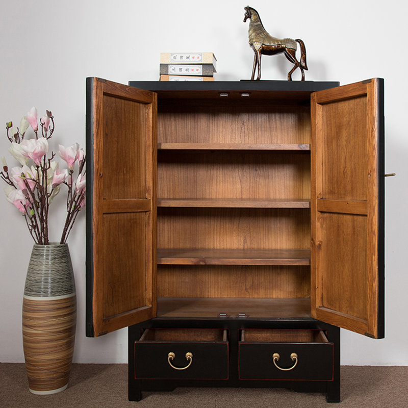 Armoire de rangement pour chaussures en bois massif 16 paires