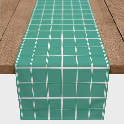 Canvar Rectangle Plaid Polyester Table Runner