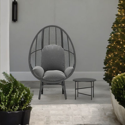 Fauteuil ballon large en velours 35 po Colzie