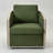 Holl 30" Wide Performance Linen Blend Fabric Upholstered Swivel Barrel Chair, No Assembly Required-328988902