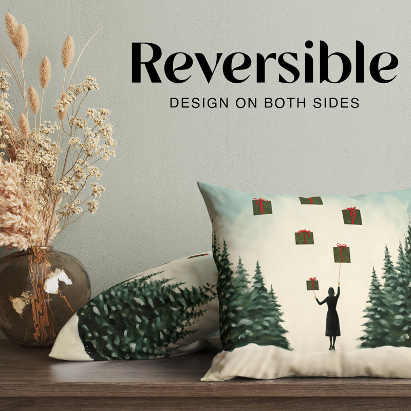 Housse de coussin Floating Presents Holiday, H 16 po x l 16 po