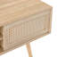 Meuble télé en rotin avec bande lumineuse de couleur variable, portes coulissantes doubles, console de télévision-1175439612