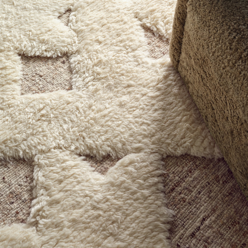 Jaipur Living Michael Habachy Giza GAM02 Handmade Geometric TanBeige (8'x10'), Tan, Rectangle 9' x 12'