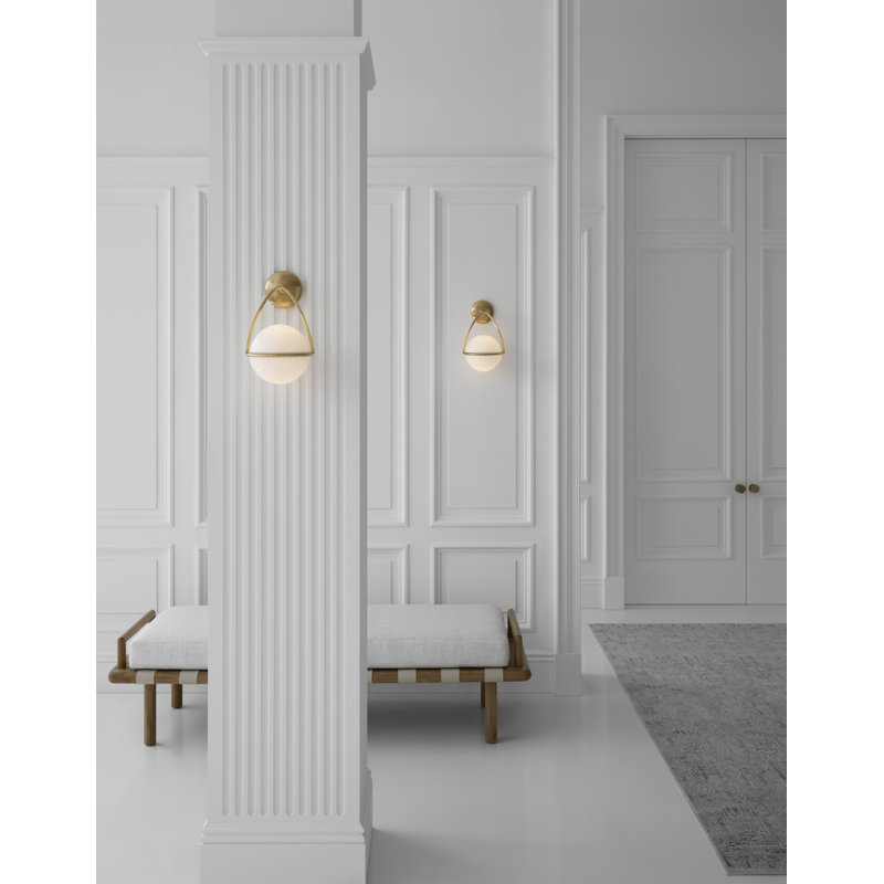 AERIN Lisette Bracketed Sconce, Polished Nickel