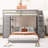 Twin Over Full Bunk Bed With 3-Layer Shelves, Drawers And Storage Stairs-109584479