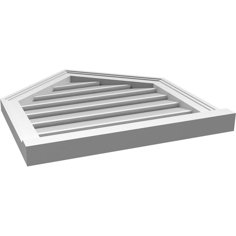 Pente fonctionnelle en uréthane à hauteur de sommet 10 po, brun clair apprêté, H 24 po x l 22 po x P 2 po