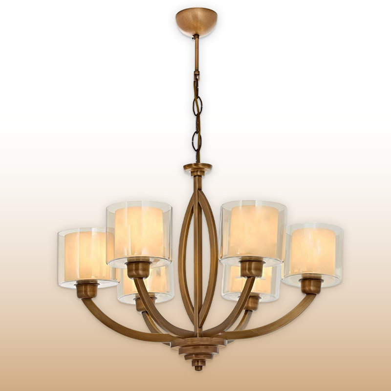 Lustre en métal, 6 lumières