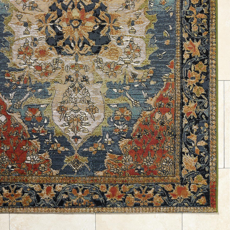 Draven Machine Washable Area Rug, Rectangle 6'7" x 9'
