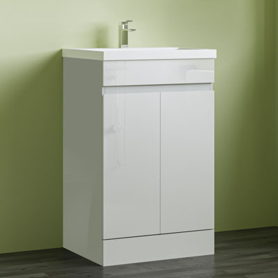 Confesor 500mm Single Bathroom Vanity with Drop In Ceramic Basin