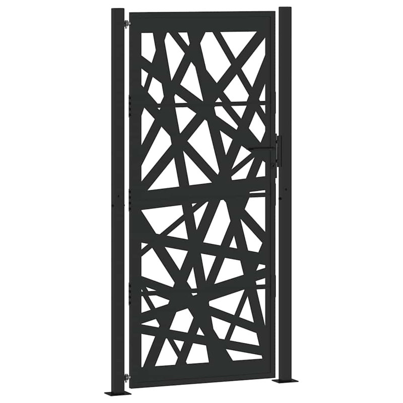 Weathering Steel Gate, 105 x 205 cm, Black