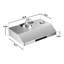 Hotte sous un meuble convertible en acier inoxydable 30 pouces 750 CFM
