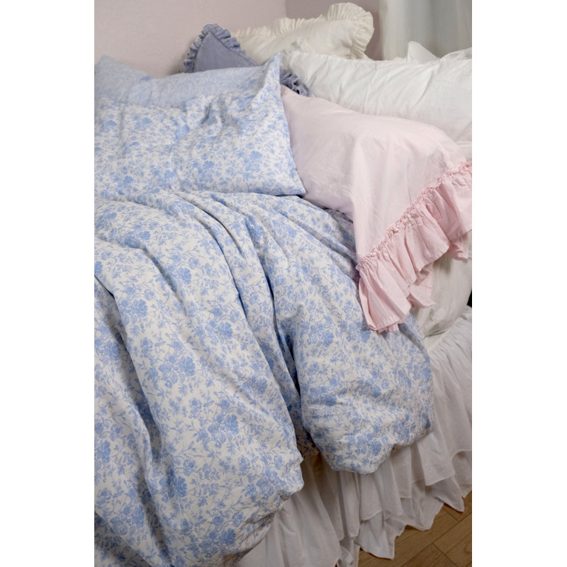 Duvet Cover, Twin Duvet Cover, Chambray Toile