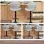  Tabouret de bar pivotant à hauteur réglable avec structure en métal-2089567420
