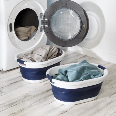 Panier à linge pliable en caoutchouc
