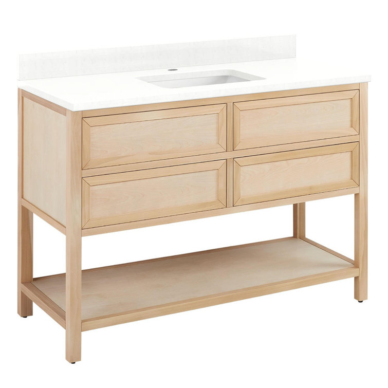 48" Robertson Single Bathroom Vanity Set with Rectangular Undermount Sink