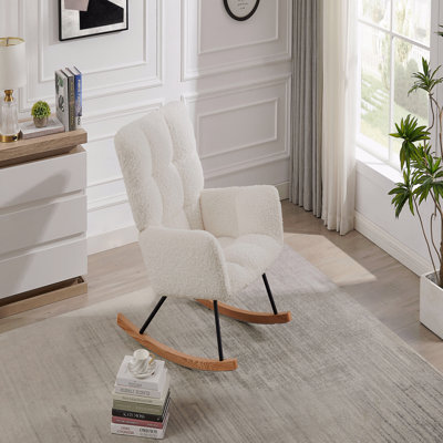 Fauteuil d'appoint rembourré en tissu Comfy