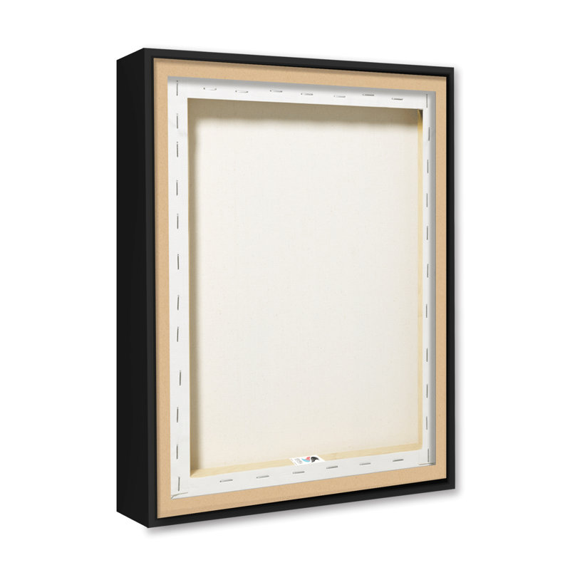 Pastel Pink Floral Canvas Print with Gold Frame, 17" x 21"