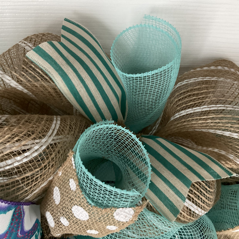 Beach Wreath with Nautical Starfish Rope Design