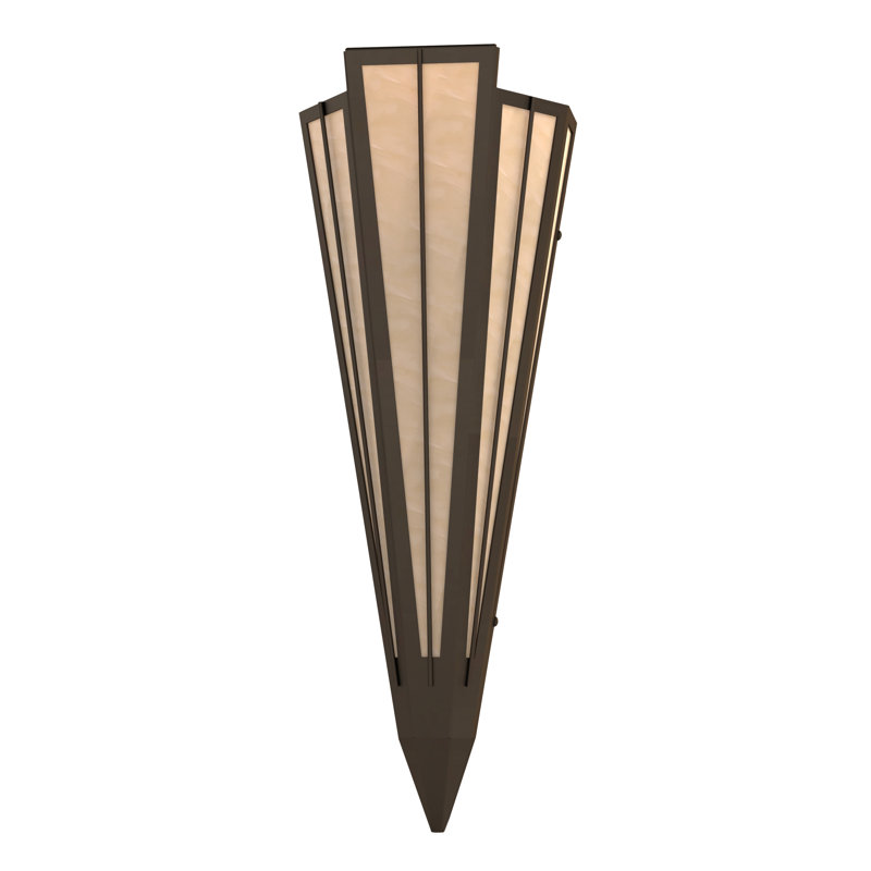 Applique murale encastrée Brum Steel, Bronze huilé, Taupe Sahara