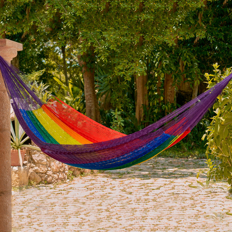 Hamac pour arbre Rahima, Rêve d'arc-en-ciel, 3,9 pi x 13,1 pi