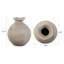 Textured Blanton Taupe Rounde Vase