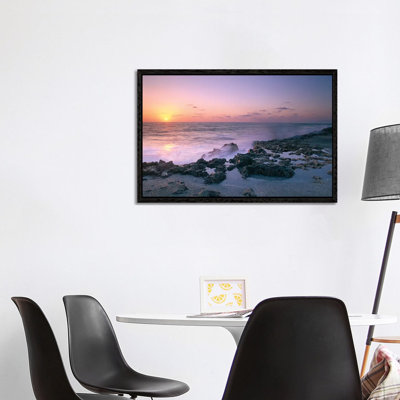 Blowing Rocks Preserve At Sunset, Jupiter Island, Eastern Florida by Tim Fitzharris - Gallery-Wrapped Canvas Giclée on Canvas