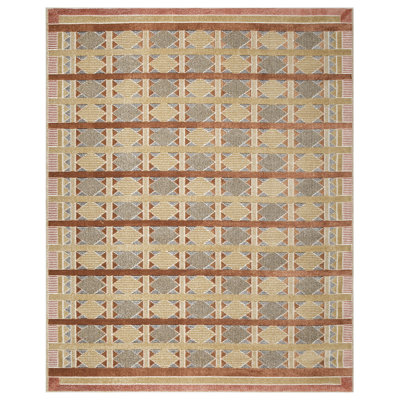 Maridee Rust Multicolor Modern Indoor Rug