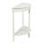Tinsle Collection Half Moon Console Table with Storage Shelf End Table - Honeynut-104621370