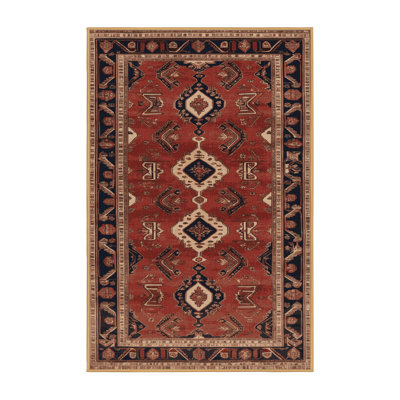 Machine Washable Persian Brown Area Rug