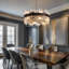 Lustres modernes suspendus en cristal 12 lumières Xzavious-606390224-606390225