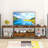 And Industrial TV Console Table With Open Storage-596902381