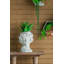Pot de fleurs mural en ciment-1090248553