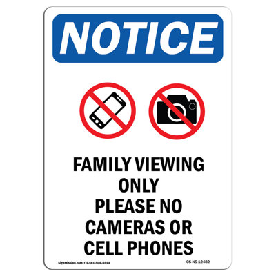 Family Viewing Only Sign
