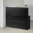 Reception Desk L-Shaped Front Counter Table 55.12 in Black Office Table